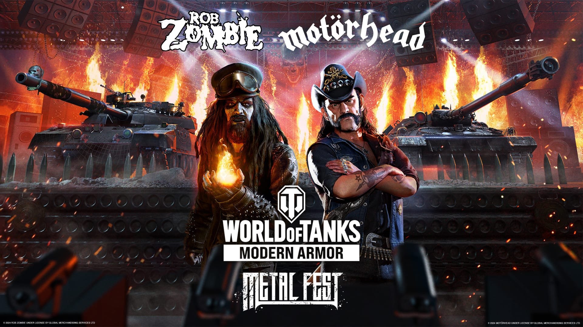 Rob Zombie Motorhead Combined - Metal Fest