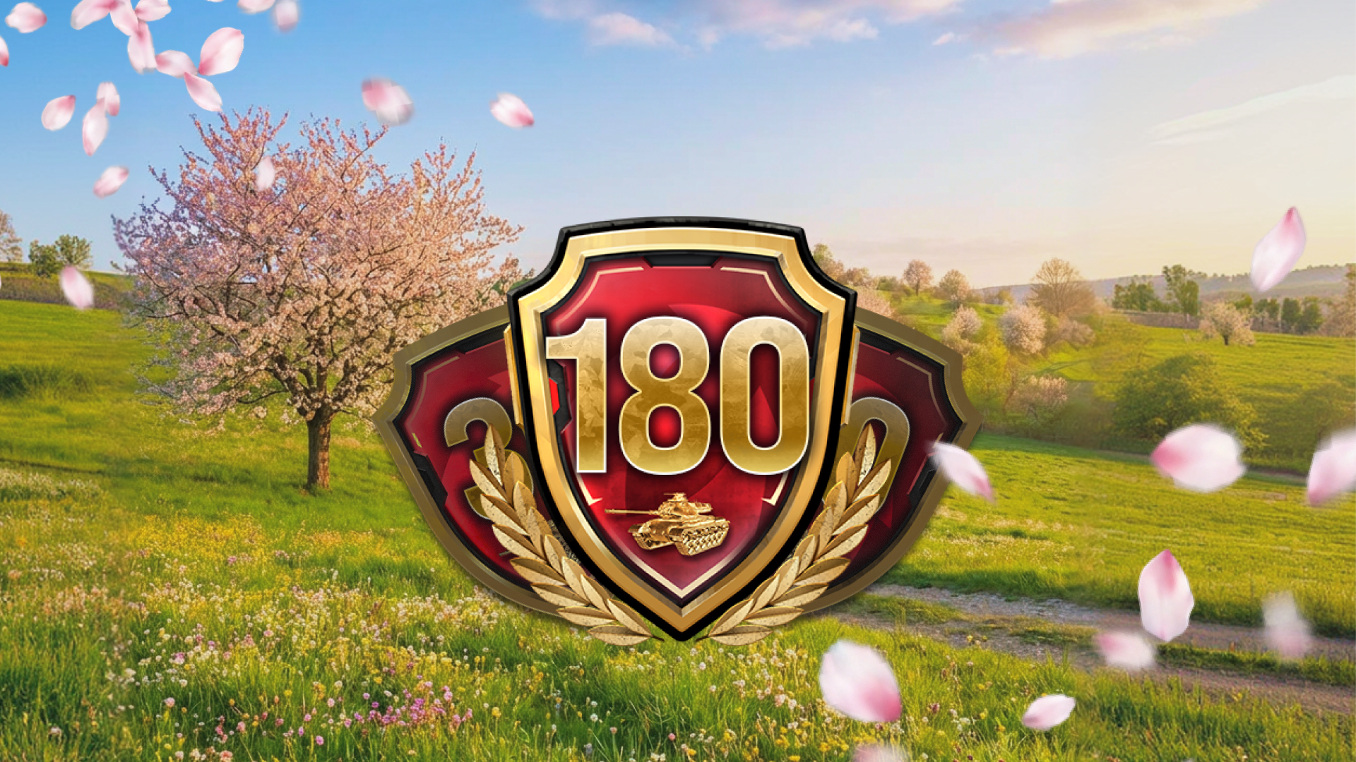 1920x1080 SPRING SALE Shield w Petals