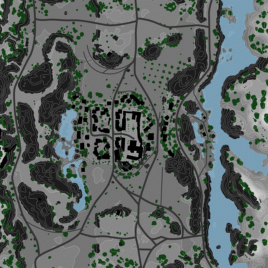 Abbey - Overhead Map No Labels