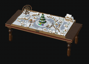 Christmas Village Display Garage Gear