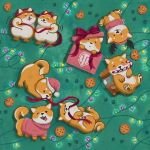 Corgi Christmas Camo Pattern Resized