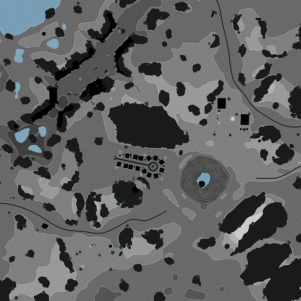 Death Valley - Overhead Map No Labels