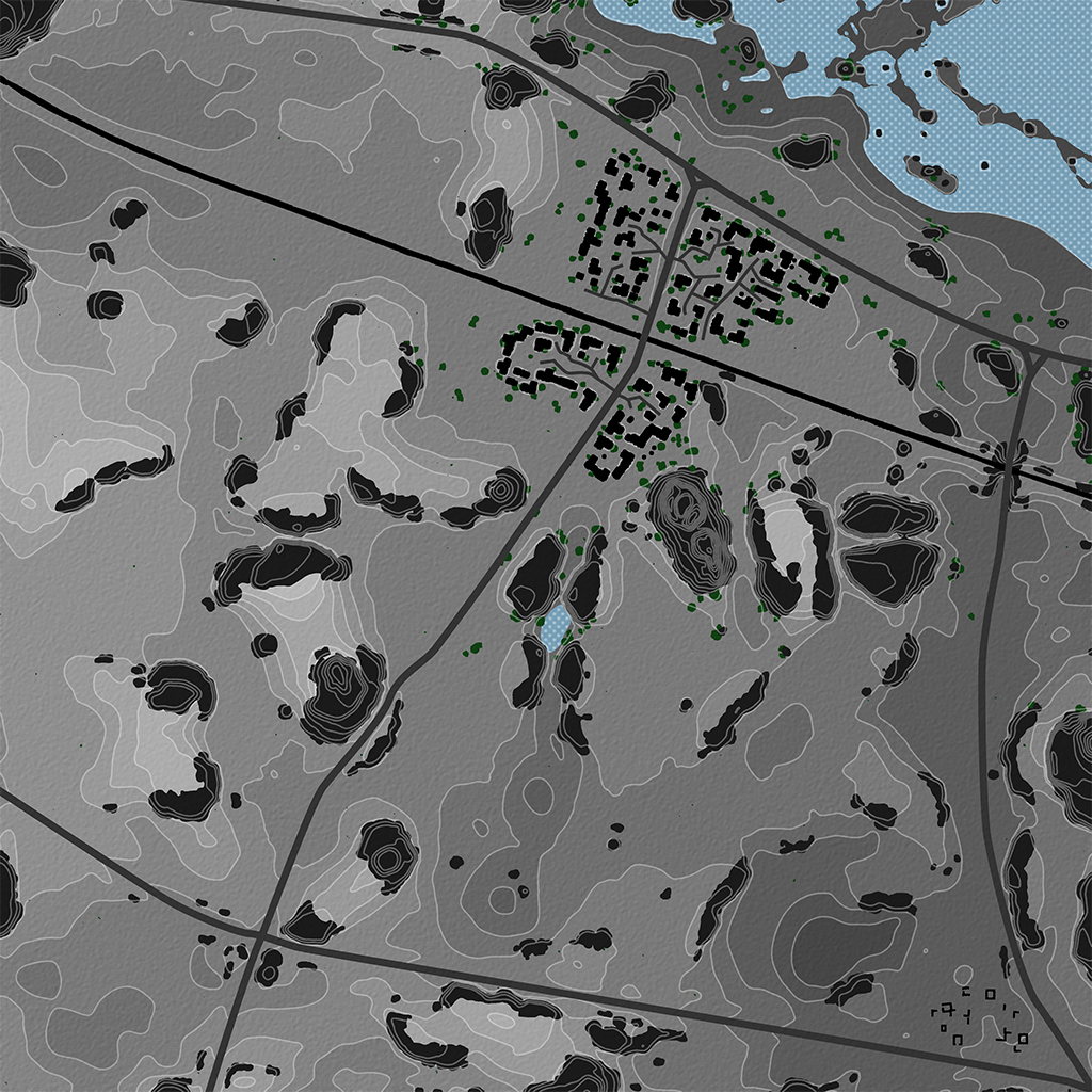 El Alamein - Overhead Map No Labels