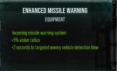 Enhanced Missile Warning Description