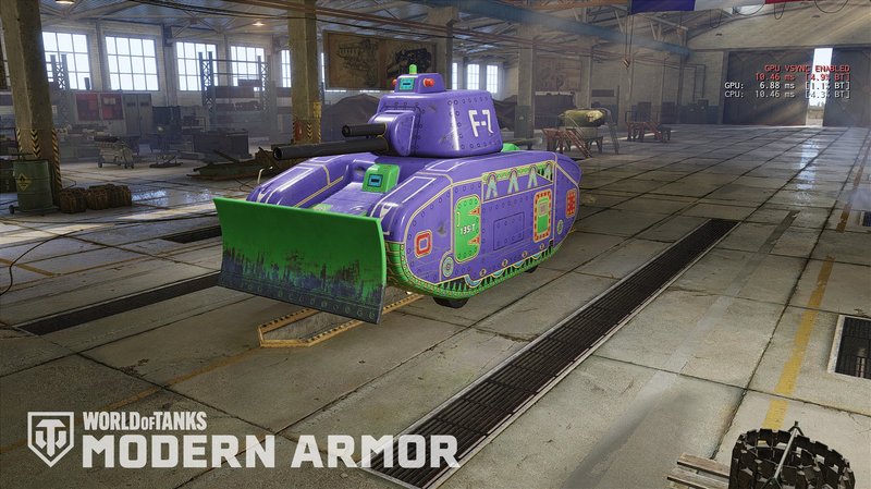 Plow Master Toy Tank - Garage View