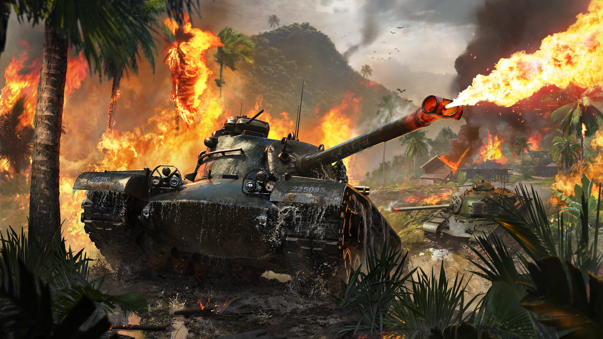 Flames of War Key Art - Tank with Flamethrower - Resized