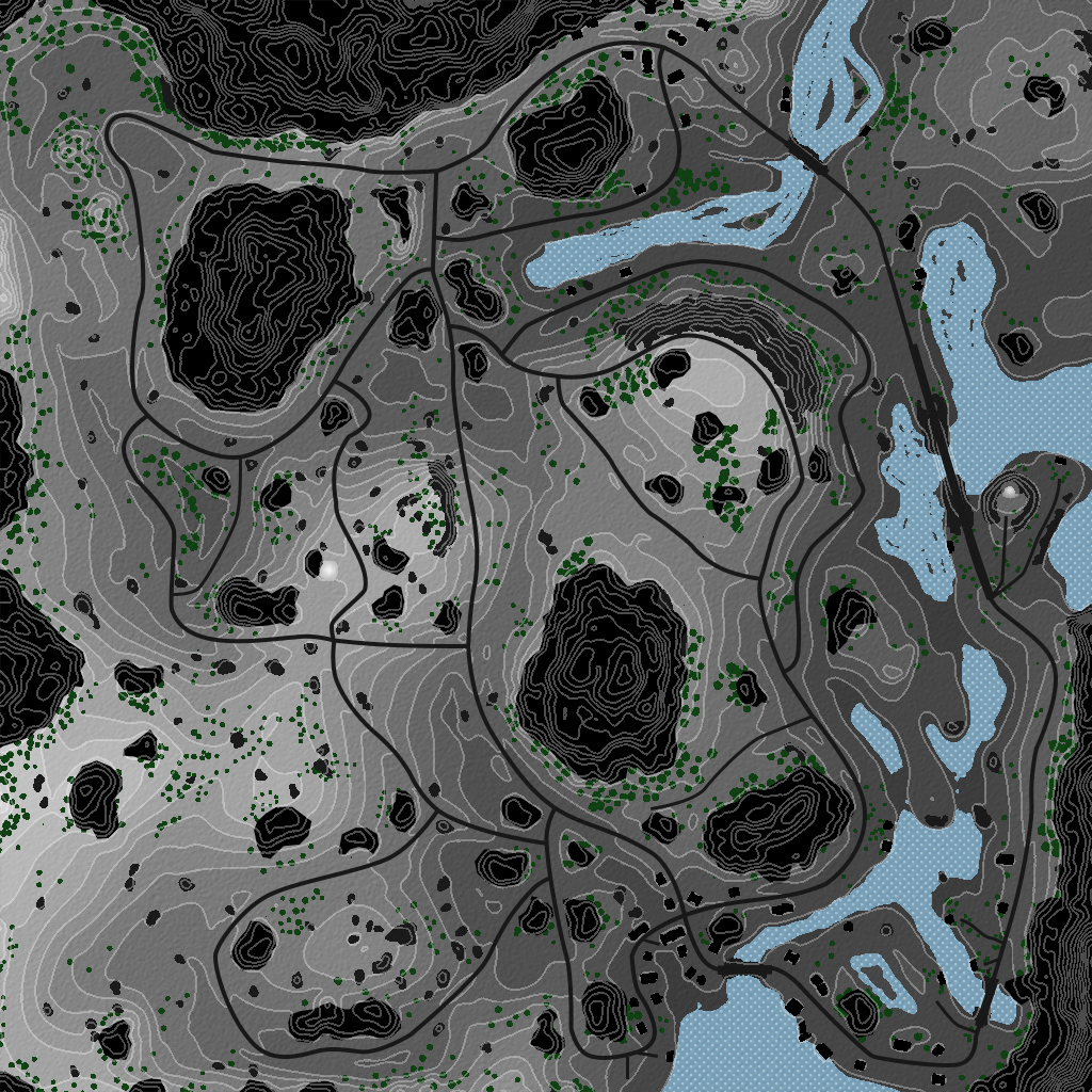 Fredvang - Overhead Map No Labels