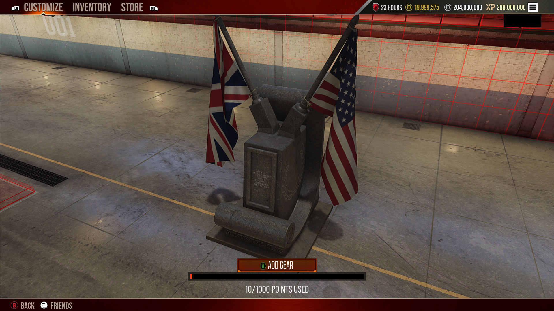 Garage Gear - Flag Memorial Screenshot 2