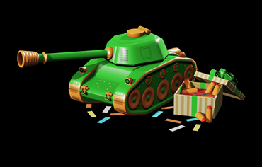 Garage Gear - Green Toy Tank