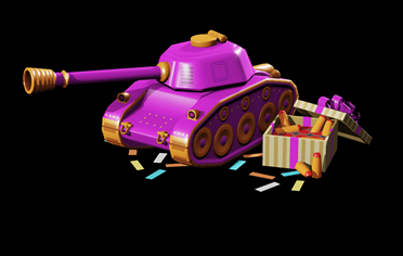 Garage Gear - Purple Toy Tank