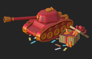 Garage Gear - Red Toy Tank