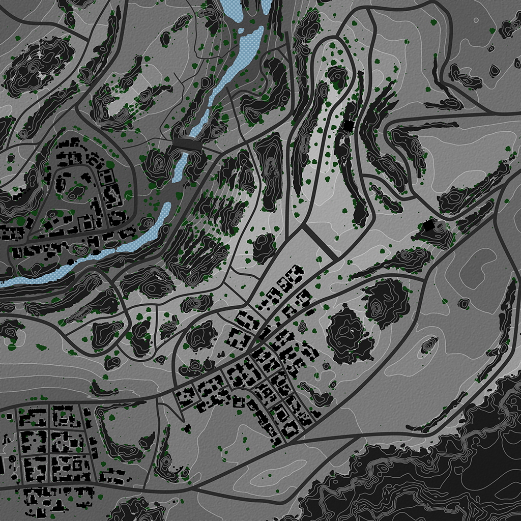 Halfaya Pass Small - Overhead Map No Labels