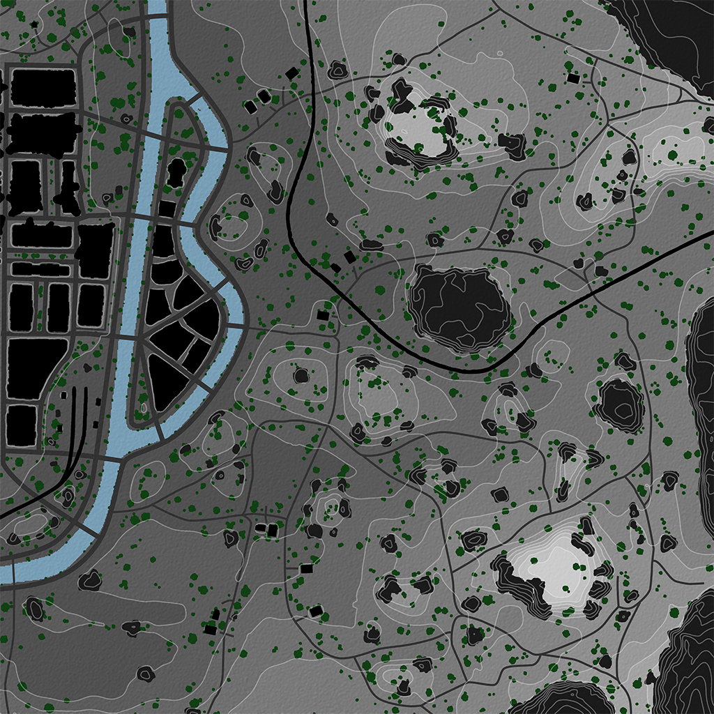 Heilbronn - Overhead Map No Labels