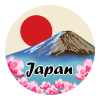 Japan and Mount Fuji emblem_1191