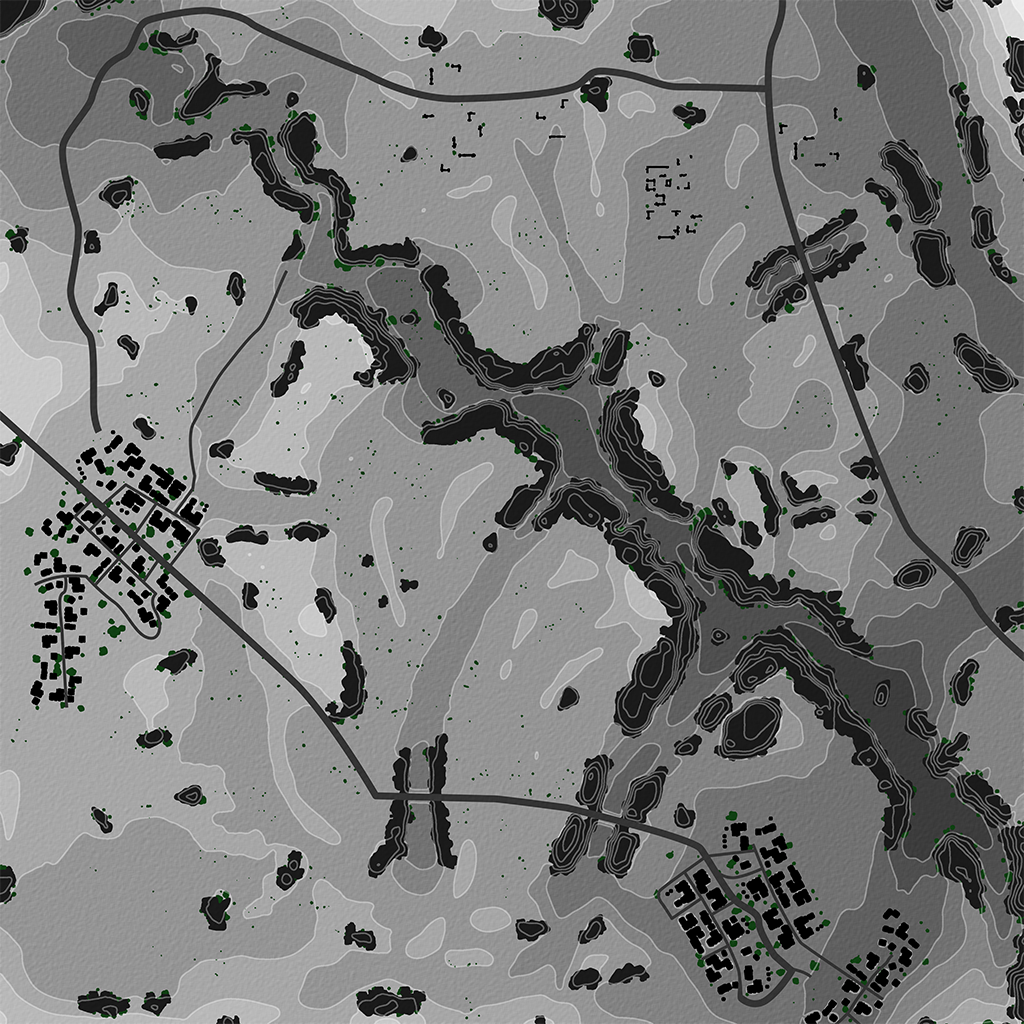 Kasserine - Overhead Map No Labels