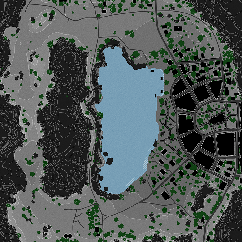 Lakeville - Overhead Map No Labels