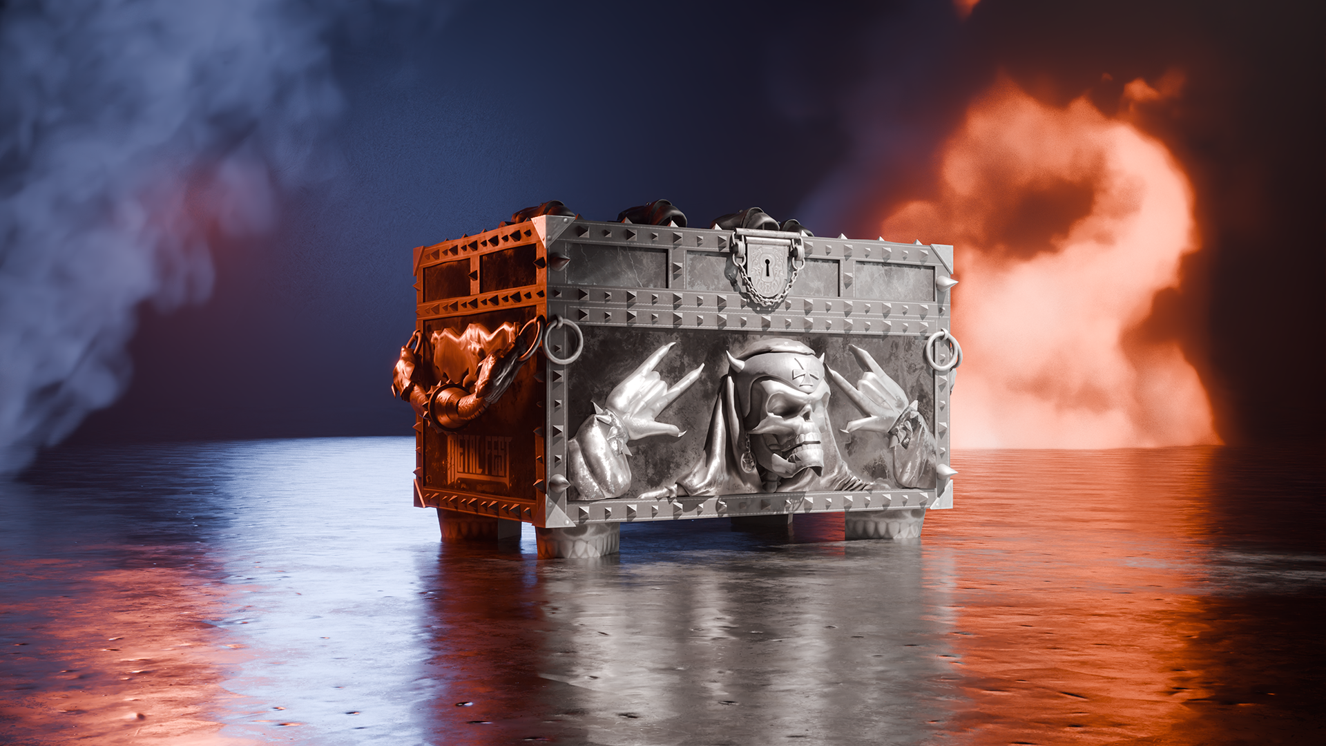 Metal Fest War Chest Art
