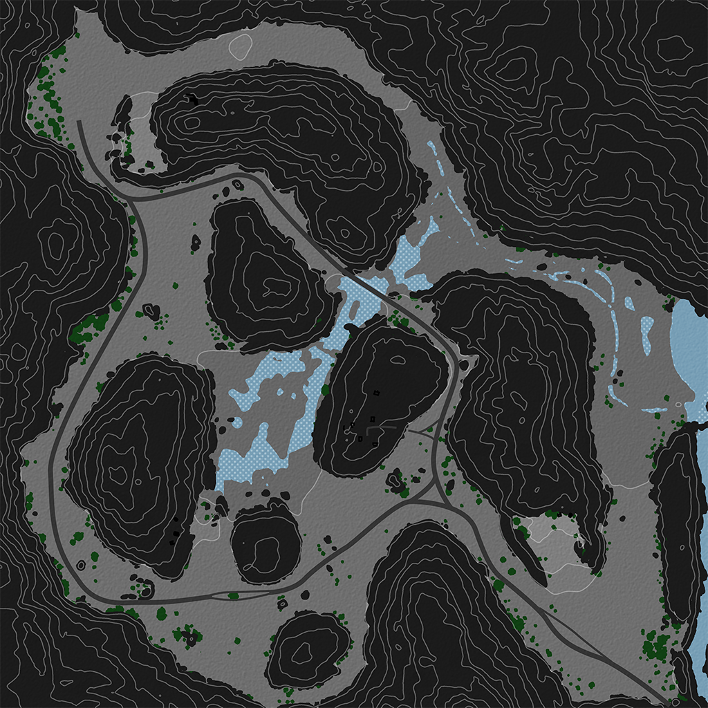 Mountain Pass - Overhead Map No Labels