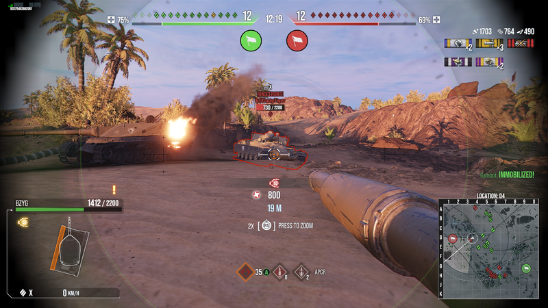 Red Icon for Optimal damage with 800 base damage potential