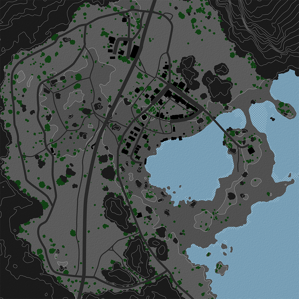 Serene Coast - Overhead Map No Labels