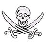 Skull With Swords emblem_220