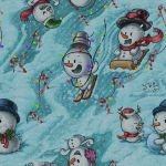 Snowmen Sledding Resized