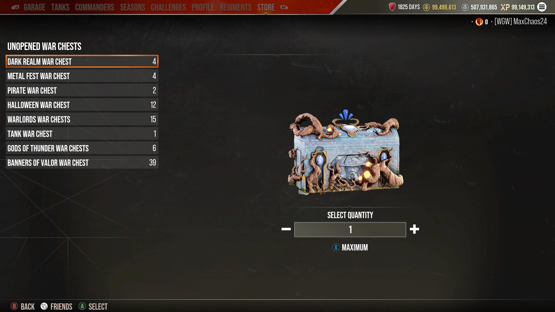 Store updates - War Chests Inventory 1 - UPDATED