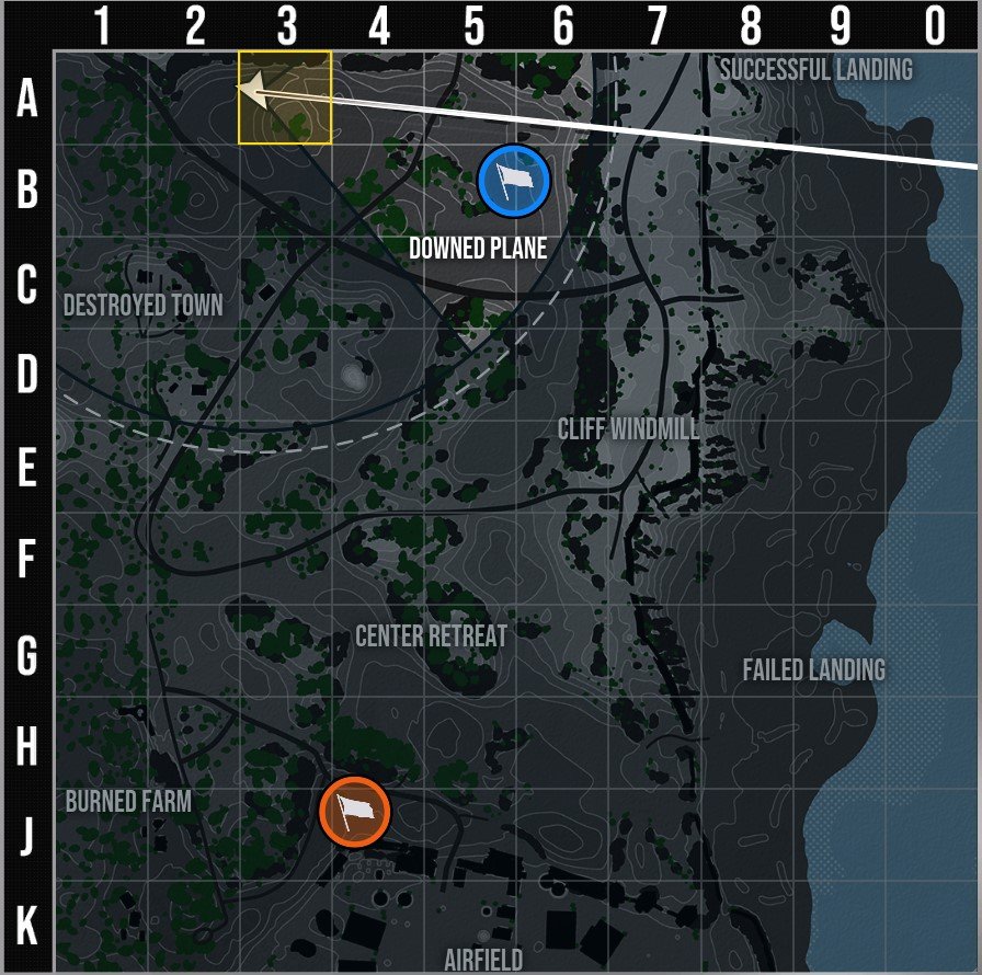 Sword Beach Overhead Map - EN