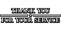 Thank You For Your Service inscription_9167