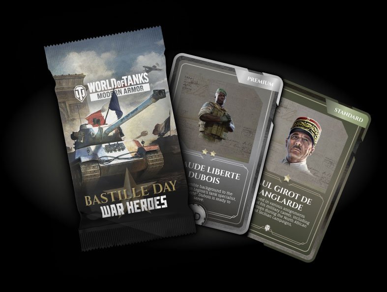 Pacchetti di carte degli eroi di guerra - Giorno della Bastiglia