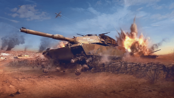 World of Tanks Modern Armor First Key Art - GIF