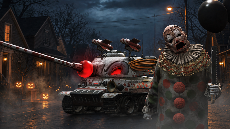 bubbles the clown with vehicle