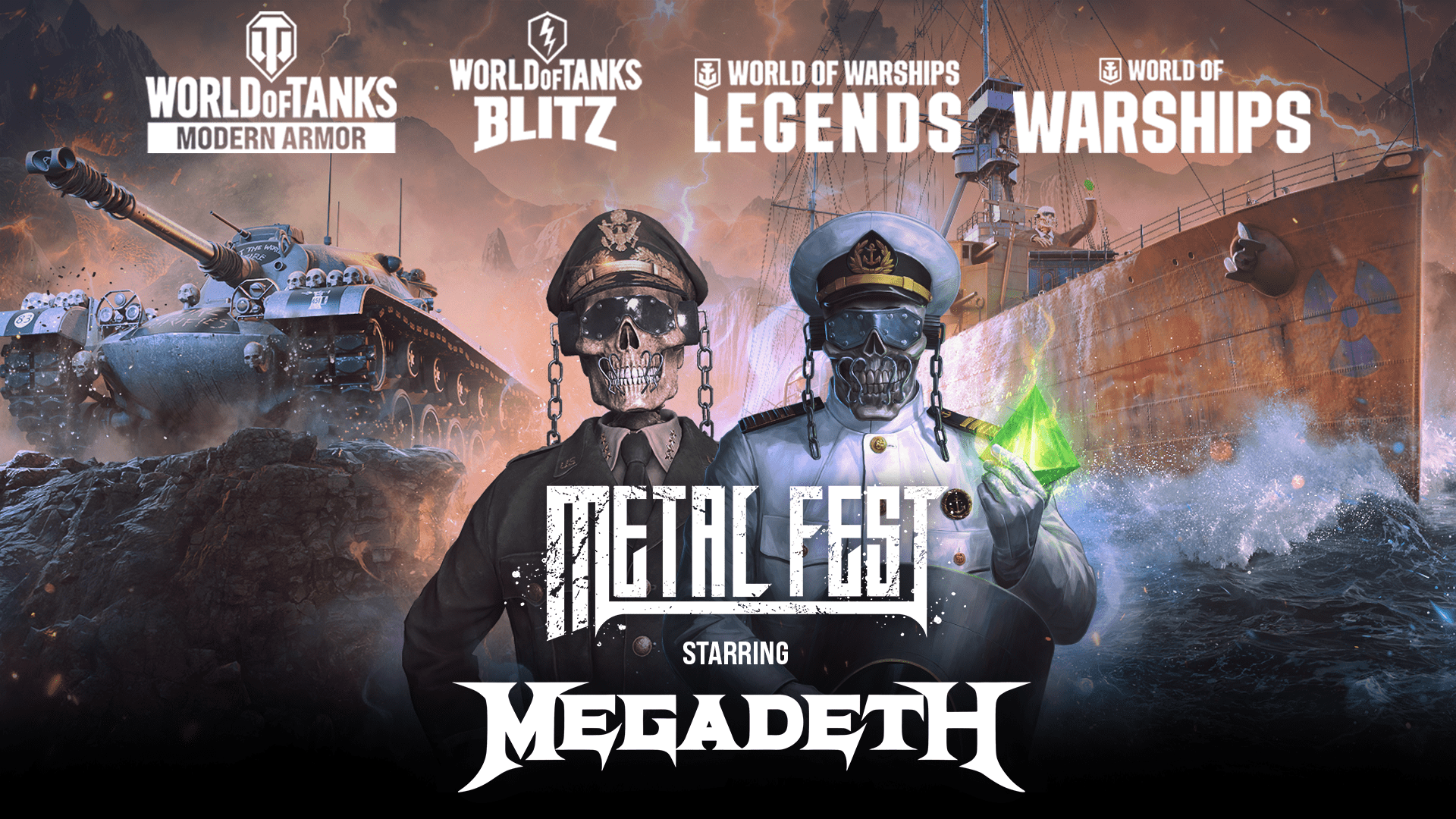 Megadeth появится на Фестивале металла Wargaming!