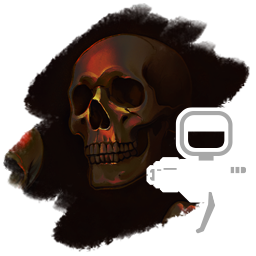 metallic orange skull camo set
