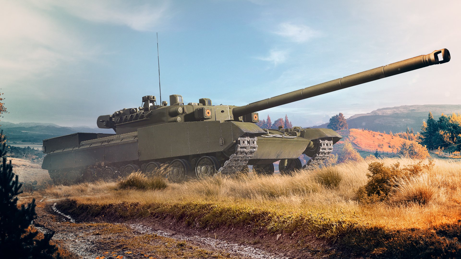 Premium Photo  Modern battle tank in a camouflage masking net